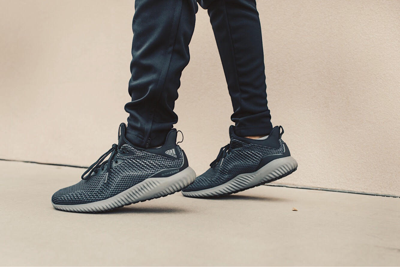 adidas alphabounce with jeans